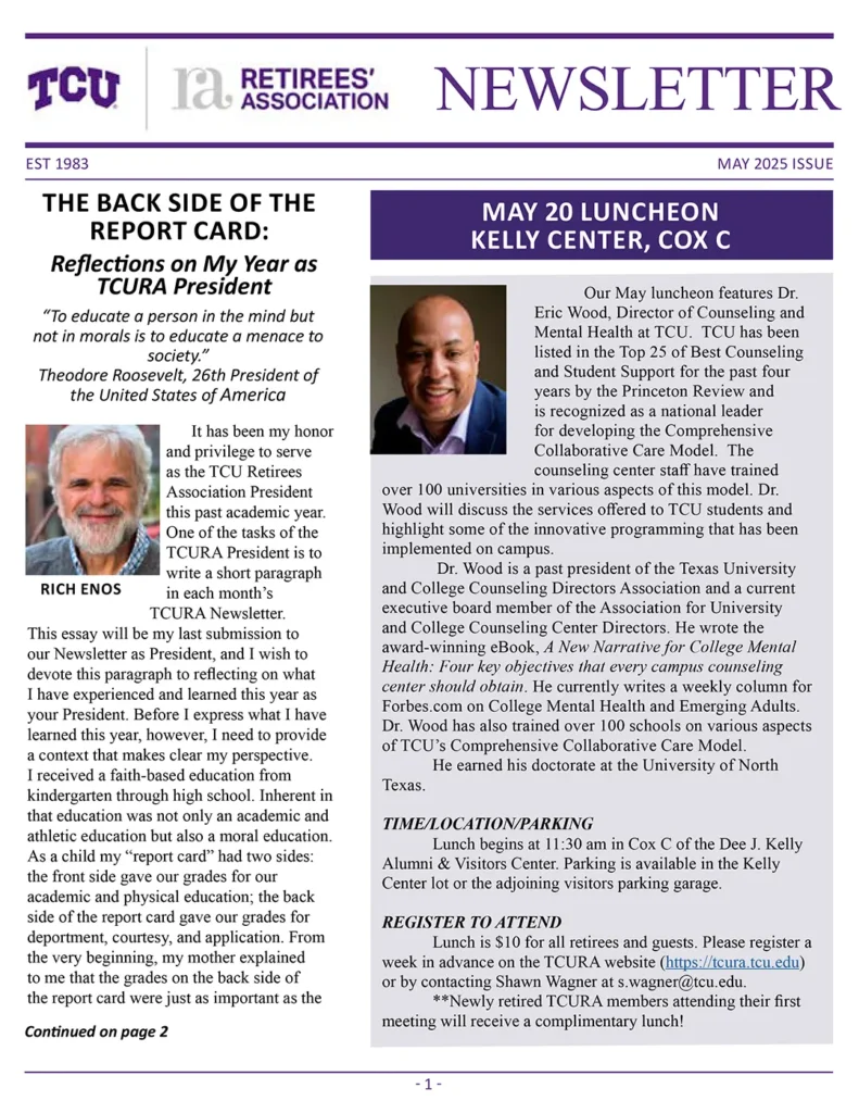 TCURA May 2025 COVER